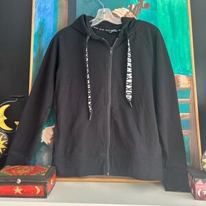 DKNY Sport Black Sport Zip-Up Hoodie